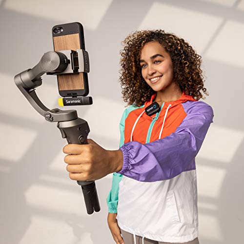 Saramonic Blink500 B2 Ultracompact 2.4GHz Dual-Channel Wireless Lavalier Microphone for Camera DSLR Android iOS Phone Video Microphone -Great for Interview Podcast Live Stream Vlog