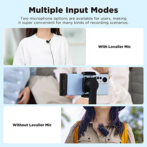 BOYA BY-XM6-S6 Wireless Lavalier Microphone for Android Phone PC, 2 Clip-on Lapel Mic, USB Type-C Video Microphone for YouTube Facebook Live Stream Podcast Interview Vlog, 7H Battery