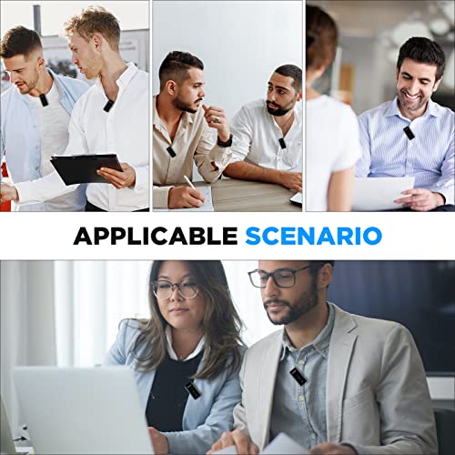 BOYA BY-XM6-S6 Wireless Lavalier Microphone for Android Phone PC, 2 Clip-on Lapel Mic, USB Type-C Video Microphone for YouTube Facebook Live Stream Podcast Interview Vlog, 7H Battery