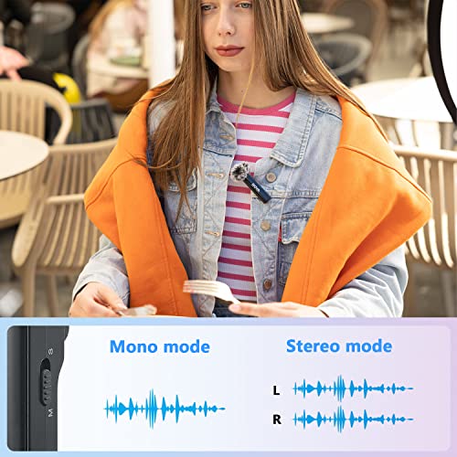 BOYA Wireless Lavalier Microphone for iPhone/Android/Camera Vlogging, BOYALINK All-in-One Lapel Dual Mic System & Lightning & USB-C & USB-A Inputs & Battery Case for Smartphones/DSLR YouTube Facebook