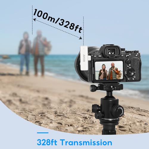 BOYA BOYALINK-W Wireless Lavalier Microphone for iPhone/Android/Camera Vlogging, All-in-One Lapel Dual Mic System & Lightning & USB-C Inputs & Battery Case for Smartphones/DSLR YouTube Facebook Live