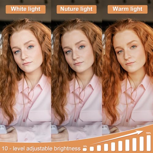 Anautin Video Conference Lighting, Webcam Monitor Light Bar Over Computer, LED Laptop Light Kit for Zoom, Podcast, Streaming, Studio, Ring Light Alternative with Dimmable & Flicker-Free Light