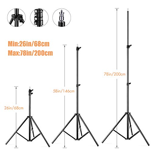 Andoer Softbox Photography Lighting Kit Professional Studio Equipment with 20"x28" Softbox, 2800-5700K 85W Bi-Color Temperature Bulb with Remote, Light Stand, Boom Arm for Portrait Product Shooting