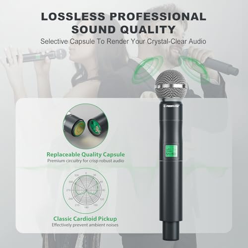 Phenyx Pro Wireless Microphone System - 8 Channels