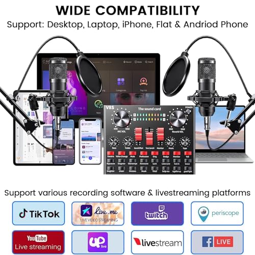 Podcast Equipment Bundle: BM800 Mic & DJ Mixer