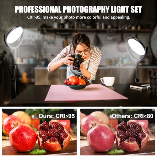 Newest Ring Light with Stand Tripod, Video Lighting for Video Recording 10"Key Light with Phone Holder, 2800 Lumens Podcast Lighting for Online Teaching/Recording/Streaming/Photography/YouTube/TikTok