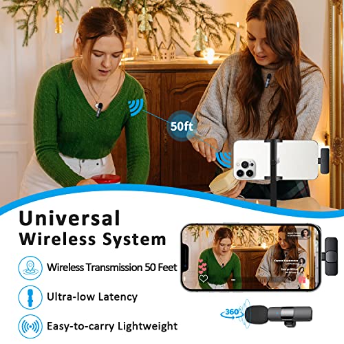 MAYBESTA Wireless Lavalier Microphone for iPhone/iPad