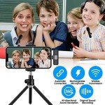 2-Pack Wireless Lavalier Microphones for iPhone & iPad