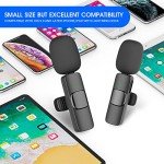 2-Pack Wireless Lavalier Microphones for iPhone & iPad