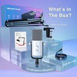 FIFINE XLR/USB Podcast Microphone Kit with Arm Stand