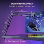 FIFINE RGB XLR/USB Podcast Microphone Kit