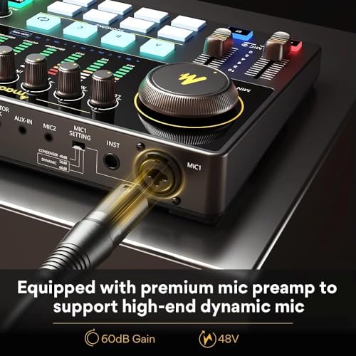 MAONO 10-Channel Podcast Equipment Bundle with Microphone