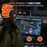 FIFINE XLR Dynamic Podcast Microphone with Mute Button