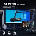 TONOR USB/XLR Dynamic Microphone with Boom Arm