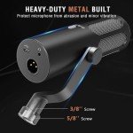 FIFINE XLR Dynamic Podcast Microphone with Mute Button