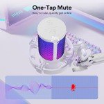 MAONO RGB USB Gaming Microphone with Noise Cancellation