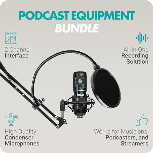 Movo PodKit2A Dual Condenser Microphone Bundle