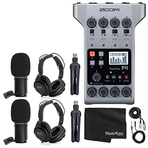 Zoom PodTrak P4 Podcasting Bundle for Two