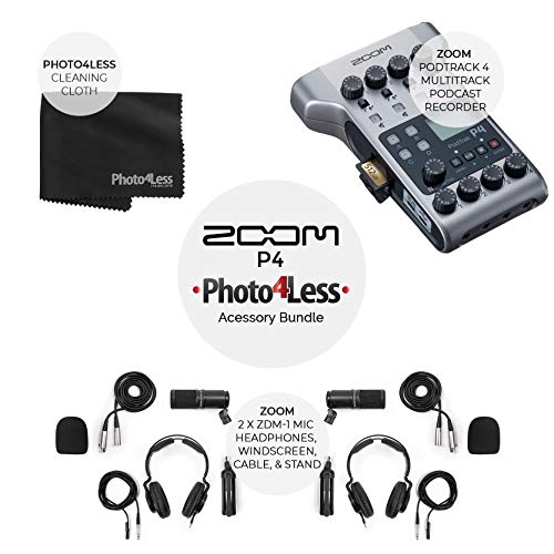 Zoom PodTrak P4 Podcasting Bundle for Two