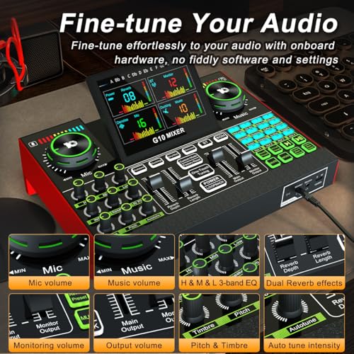 Podcast Equipment Bundle: USB Audio Interface & Microphone