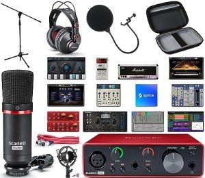 Focusrite Scarlett Solo Studio Audio Interface Bundle