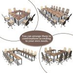 9ft Rustic Conference Table for Podcasts & Meetings