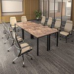 9ft Rustic Conference Table for Podcasts & Meetings