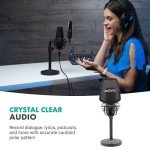 Movo Dual-Person Podcast Kit with Microphones & Stands