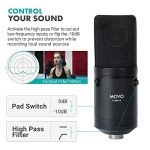 Movo Dual-Person Podcast Kit with Microphones & Stands