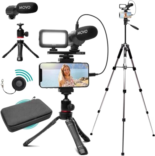 Movo iVlogger Vlogging Kit with Tripod & Mic