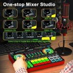 Podcasting Equipment Bundle with XLR Microphone & Mixer