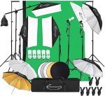 ShowMaven Softbox Lighting Kit with Backdrop