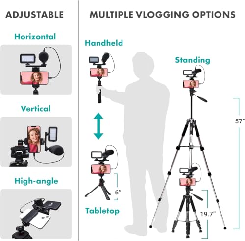 Movo iVlogger Vlogging Kit with Tripod & Mic