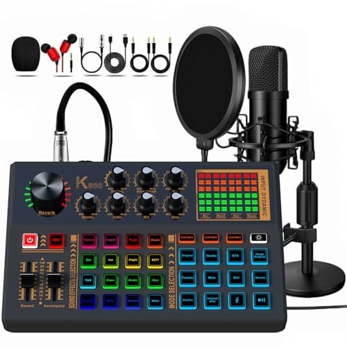 48V Condenser Microphone Bundle for Podcasting
