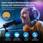 LILUOSUO Podcast Equipment Bundle: Mixer & Microphone