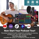 48V Condenser Microphone Bundle for Podcasting