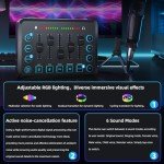 LILUOSUO Podcast Equipment Bundle: Mixer & Microphone