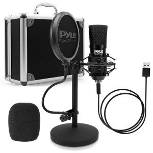 Pyle USB Microphone Podcast Recording Kit
