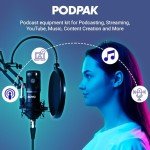 Movo PodPak Podcast Equipment Kit with XLR Mic
