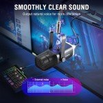 FIFINE Gaming Microphone and RGB Mixer Set