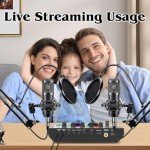 F999 Podcast Equipment Set with BM800 Microphone