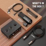 FIFINE Podcast Equipment Bundle with Dynamic Microphone