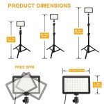70 LED Video Lights with Stands and Filters