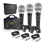 Pyle 3-Piece Dynamic Microphone Kit with Accessories