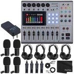 Zoom PodTrak P8 Podcasting Equipment Bundle