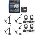 PreSonus StudioLive AR8C Mixer Bundle with Microphone & Headphones