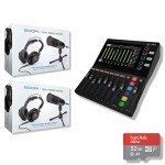 Mackie DLZ Creator Mixer with Zoom Podcast Mics