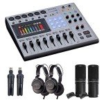 Zoom PodTrak P8 Multitrack Podcast Recorder Bundle