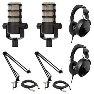 Rode PodMic Podcast Bundle with Boom Arm and Headphones