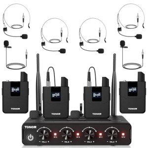 TONOR UHF Wireless Microphone System for Events